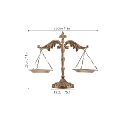 Objet décoratif balance en fer forgé cadeau idéal pour bureau - 3