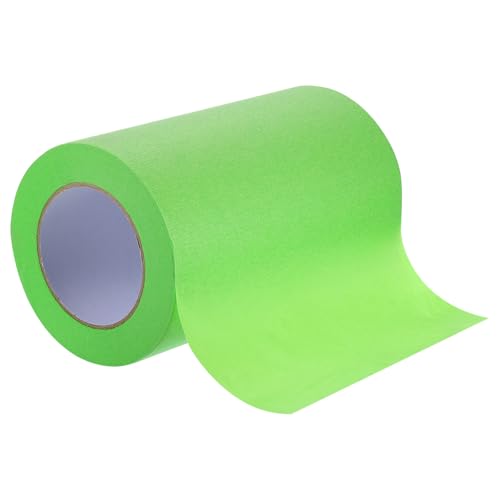 Image of Masking Tape Green Painters Tape Paper Tape [for Crafts DIY Walls Painting Packing Automotive Home Decoration Teaching]- 8 Inch x 60 Yards /1 Roll