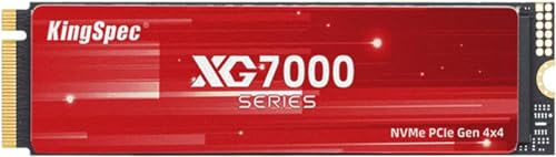 KingSpec XG7000 2TB SSD M.2 NVMe 2280 PCIe Gen 4.0 x 4 最大読込: 7400MB/s...