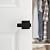 Kwikset Breton Interior Passage Door Handle 4 Pack, Lever for Closet and Hallway Doors, Reversible Non-Locking Handle Lever, Matte Black, with Microban Protection