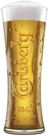 Juego De 4 Vasos De Media Pinta Diseno Con Logo De Carlsberg 280