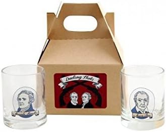 "Dueling Shots" Shot Glass Gift Box - Alexander Hamilton and Aaron Burr
