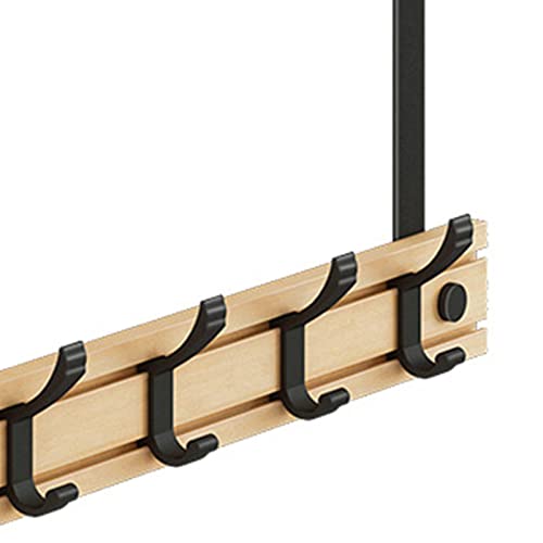 Perchero de aluminio resistente para colgar sobre la puerta, organizador de toallas, perchero para sala de estar, dormitorio, baño