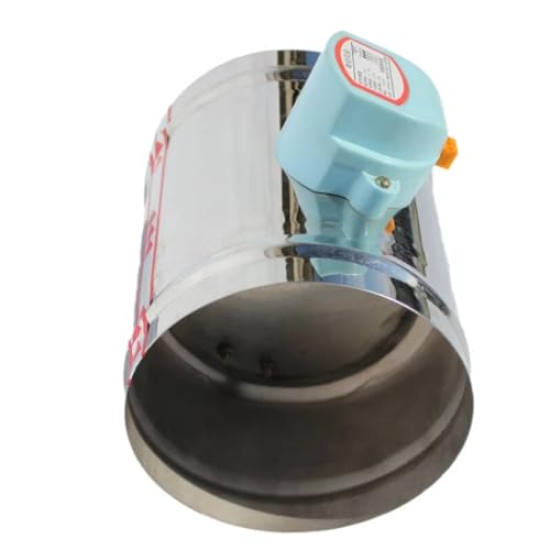 Clapet de ventilation motorisé 200mm 12V en acier inoxydable pour gaine