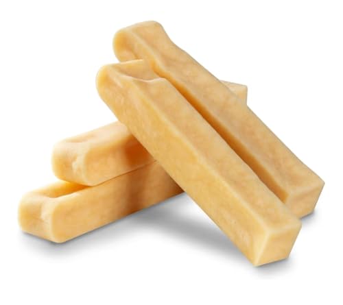 DEI NATURE Masticativi per Cani al Latte di Yak, 4 PEZZI taglia S 150g, Snack Premium Lunga Durata