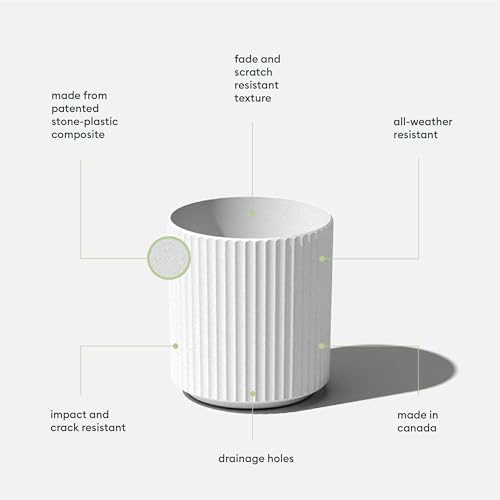 Image of Veradek Demi Series Planter - Large Round Outdoor Planter