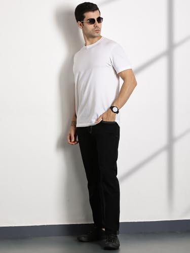 Image of Thomas Scott Men's | Solid | Brathable Fabric | Denim | Mid Rise | Casual Jeans for Men