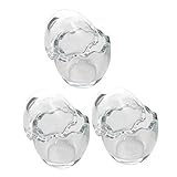  Cabilock Lot De 3 Pots À Yaourt Élégants En Verre De 100 Ml Petits Pots À Mousse Sans Danger Pour La Cuisson Faciles À Nettoyer Pour Les Desserts