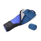 KOMBIUDA Saco De Dormir para Exteriores De Saco De Dormir para Camping y Senderismo con Bolsa De Almacenamiento para Frío y Actividades Al Aire