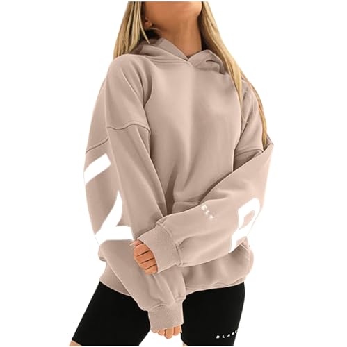 Oversized Hoodie Damen Mit Taschen - Langer Kapuzenpullover Für Winter & Übergangszeit