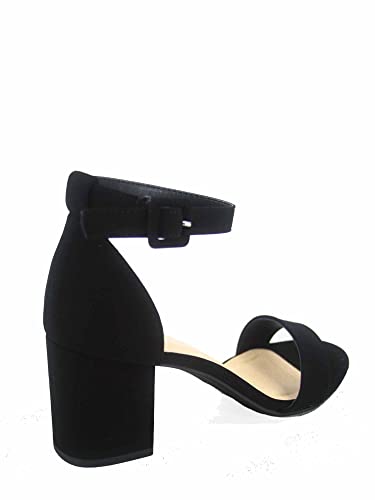 Women's Fashion Open Toe Ankle Buckle Strap Chunky Heels Sandals Shoes3