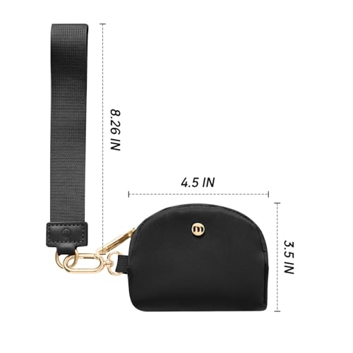 Image of Mum's Memory Mini Zip Around Wristlet Wallets for Women -KeyChain Wallet with Detachable Dual Pouch Wristlet -Key Chain Coin Purse Small Wallets