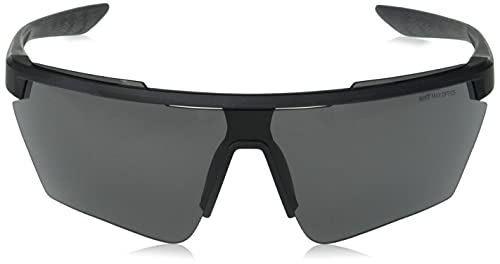 Nike Adrenaline P Polarized Rectangular Sunglasses, Matte Black, 66/15/1352