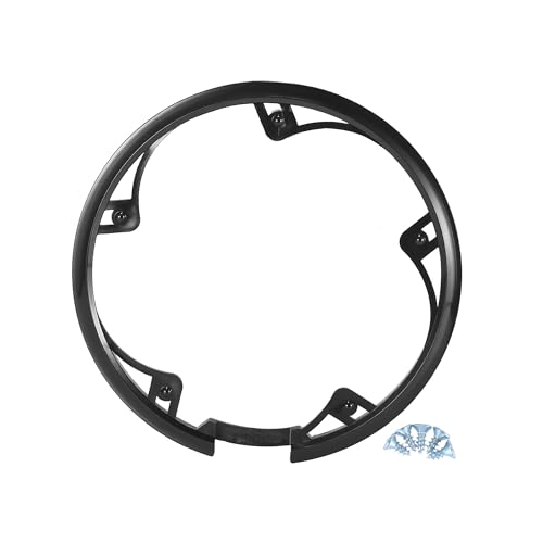 BULLSPANN バイククランクセットチェーンホイール保護カバー チェーンホイール保護カバー 48歯 10 cm 5穴 ブラック 交換パーツ アクセサリー 交換用
