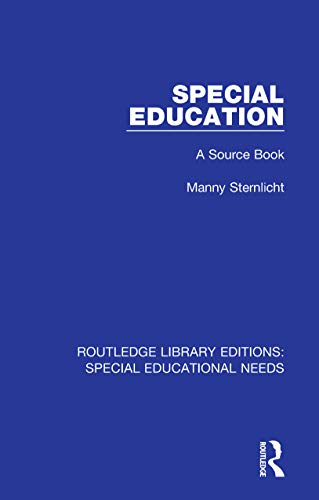 Special Education: A Source Book (Routledge Library Editions: Special Educational Needs)