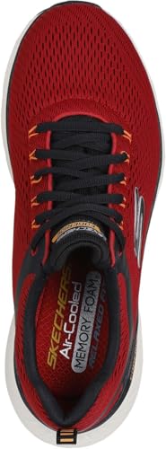Skechers - Mens Relaxed Fit: Edgeride - Contention Sneakers, Color Red/Black, Size: 12 M US2