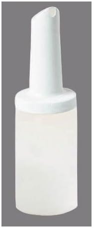 Pourplus Store 'N Pour Complete Quart Set Neck, Container, and Cap for Bar, Kitchen, and Restaurant, Plastic, 32 Ounces, White