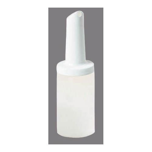 Carlisle FoodService Products Pourplus Store 'N Pour Complete Quart Set Neck, Container, and Cap for Bar, Kitchen, and Restaurant, Plastic, 32 Ounces, White