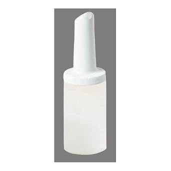 Carlisle FoodService Products Pourplus Store N Pour Complete Quart Set Neck, Container, and Cap for Bar, Kitchen, and Restaurant, Plastic, 32 Ounces, White
