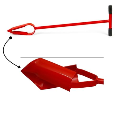 Image of Post Hole Hand Burma Borer Auger | Tool 4 Inch Manual Soil Drill for Planting Trees Fence Posts Gardening Digging Tool Durable Easy Use
