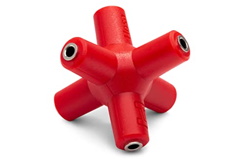 HOSA GMM-105, Knucklebones 1-To-5 Signal Splitter, Red
