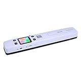 Los escáneres de códigos de barras De alta resolución foto de la negativa de escáner escáner de diapositivas de película IScan02 doble vibrante Documento de móvil escáner portátil de mano con pantalla