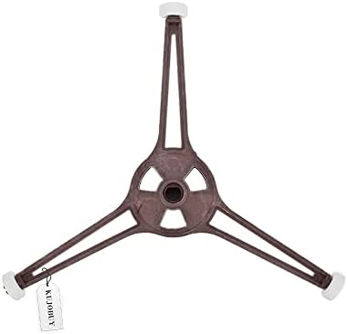 1-Pack Microwave Oven Turntable Ring Glass Plate Tray Triple Arm Rotating Support with Wheels (Arm Length 3.54″ / 9 cm)