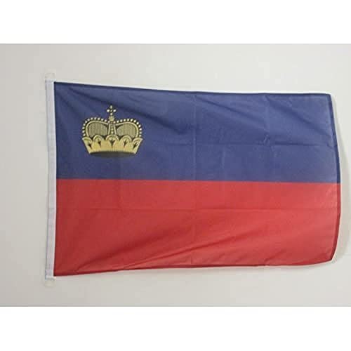 AZ FLAG, Liechtenstein Flag, 2x3 Ft, For Outdoor, Landtag Banner Knitted Polyester with Two Plastic Rings, Fade Resistant