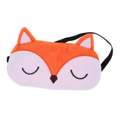 DONFAMDS 狐狸眼罩 遮光睡眠アイマスク 狐デザイン 軽量柔らか 快適フィット 旅行 家 オフィス用 光遮断で安眠促進