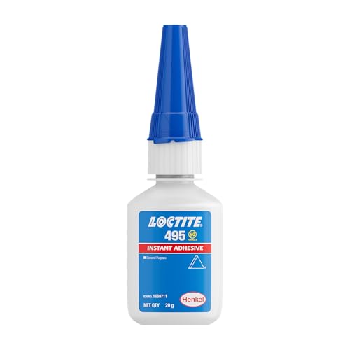 Image of Loctite 495 Instant Adhesive 20g | Transparent | General Purpose | Fast Moisture Cure | Bonds Metal, Plastic, Rubber | Low-viscosity