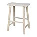 International Concepts 1S-682 24-Inch Saddle Seat Stool, Unfinished