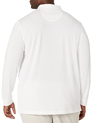 Callaway Men’s Long Sleeve Core Performance Golf Polo, Moisture-Wicking, Sun Protection (Available in Big & Tall), White, 4X-Large - image 2