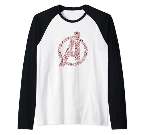 T-shirt Avengers Marvel de Noël baseball raglan pour les soirées d'hiver