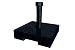 Produktbild BEST Schirmständer 25 kg Beton, granit, 40 x 40 x 8 cm, 62225050