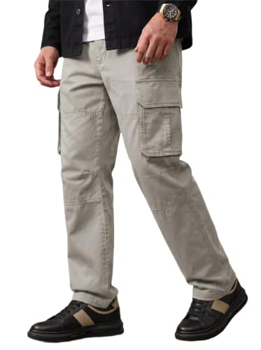Image of Amazon Brand - INKAST Men Multi-Pocket Cargo Pants Casual Fit Trousers Stylish Cargo Trousers
