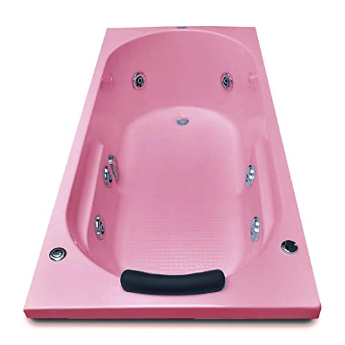 Image of MADONNA Divine Acrylic 5.5 Ft. Bathtub with Whirlpool Massage System - Pink
