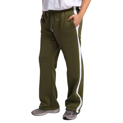 WENKOMG1 Mens Sweatpants, Casual Elastic Waist Drawstring Loose Fit Athletic Workout Basketball Sweatpant, S-3XL2