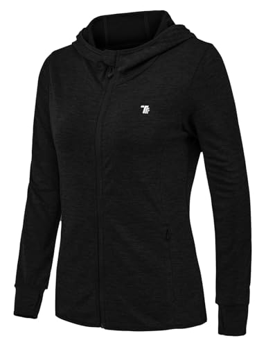 Rdruko Laufjacke Damen mit Kapuze UPF 50+ UV Sonnenschutz Hoodie Full Zip...