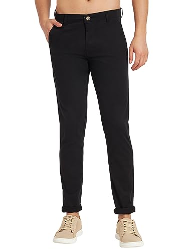 Image of KARGEENS Men Kargeens Men's Cotton Slim Fit Casual Chinos Trousers for Men Stylish