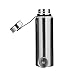 litulituhallo 1.5L acero inoxidable termo termo deportes botellas de agua a prueba de fugas (plata, 800Ml 240X86Mm)