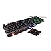 Zhang-StrongAn Ak-600 Gaming Tastatur 104 Tastenkappen RGB Hintergrundbeleuchtete Mechanische Tastatur Spieltastaturen Mit Ru Aufkleber Für PC Laptop Computer - Schwarz
