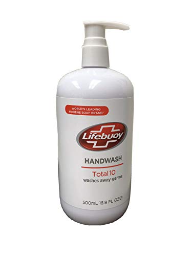 Lifebuoy Handwash Total 10, washes away germs, 16.9 fl oz, 500 ml