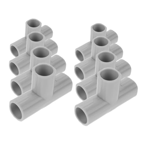 Beatifufu 8pcs PVC Connectors for Playpen Plastic Cube Connectors for PVC Pipe Standard Water Supply Fittings Baby Gate Banister Adapter Shelving Assembly Buckle