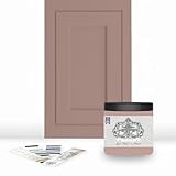 ALL-IN-ONE Paint by Heirloom Traditions, Woodrose (Muted Rose), 8oz Sample - Durable cabinet and furniture paint. Built in primer and top coat, no sanding needed. Includes our 30 featured color card.