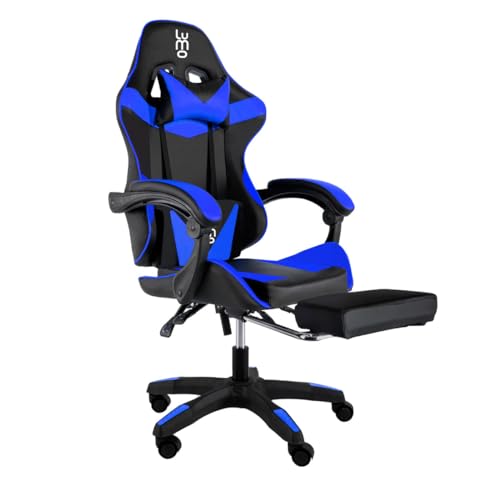 Consejos y comparativas para Comprar Silla balancín favoritos de las personas. 33 LUMO Silla Gamer, Silla de Juegos de computadora con descansa pies, Respaldo ergonómico, balancín Giratorio con reposacabezas y Almohada Lumbar, Estructura metálica, Altura...