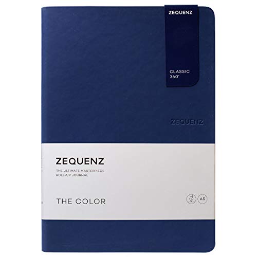 Carnet de notes d'exception bleu marine foncé The Color format A5 pointillé