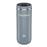 Baby Brezza Portable Warmer – 3X Faster Baby Bottle Warming - Travel Breastmilk and Formula Warmer - Safe, Even Heating - Up to 9oz - No Adapters, Grey