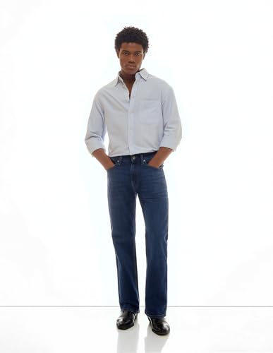 Image of Flying Machine Men's Bootcut Fit Jeans| Solid | Mid Rise | Stretchable | Jeans for Man