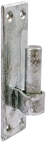 Pair of Heavy Duty Galvanised 16mm Hook and Eye on Plate with Fixings...