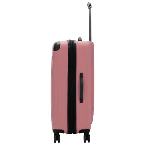 Image of Kenneth Cole REACTION Renegade Luggage Expandable 8-Wheel Spinner Lightweight Hardside Suitcase, Peony, 28-Inch Checked, Renegade collection